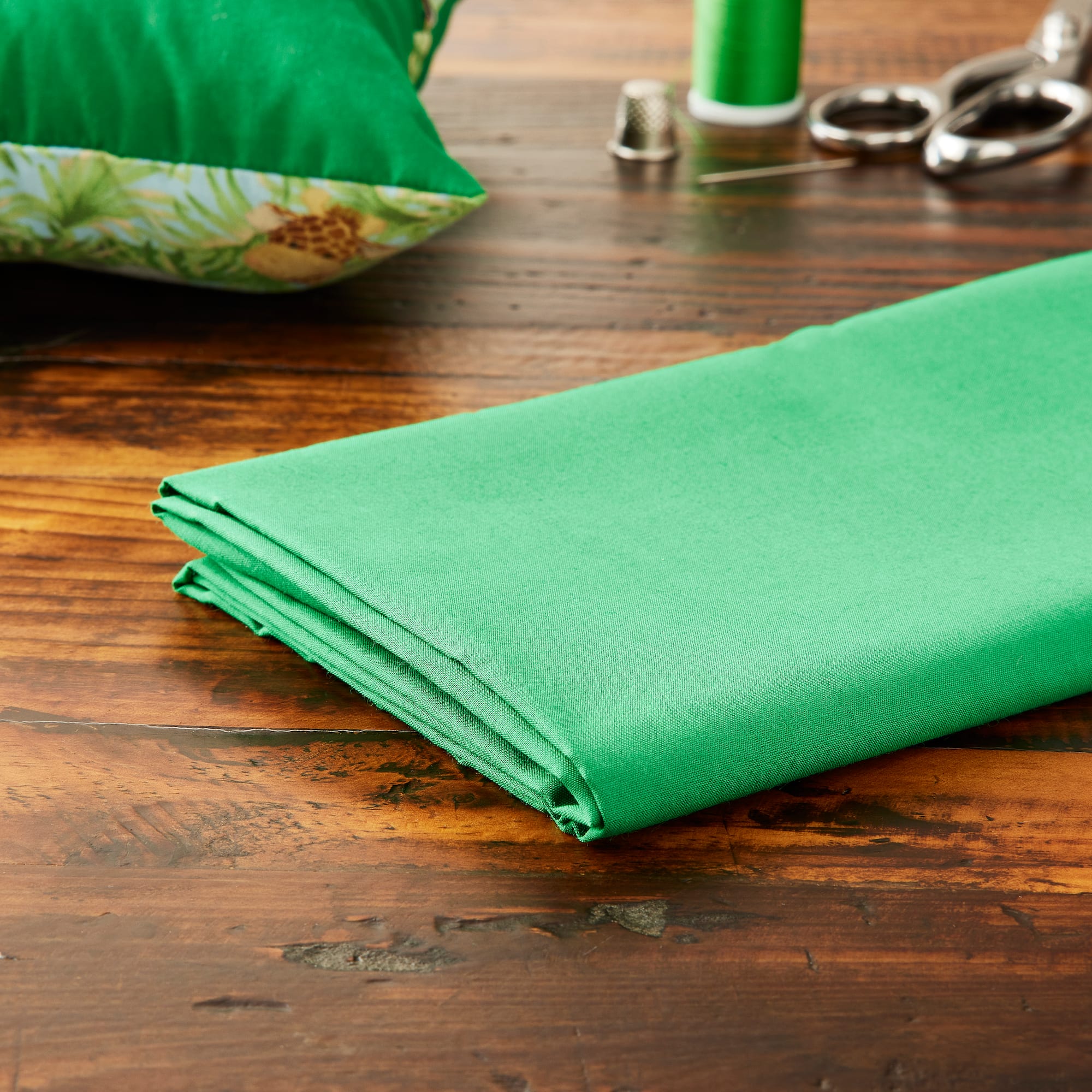 Feldman Kelly Green Broadcloth Fabric